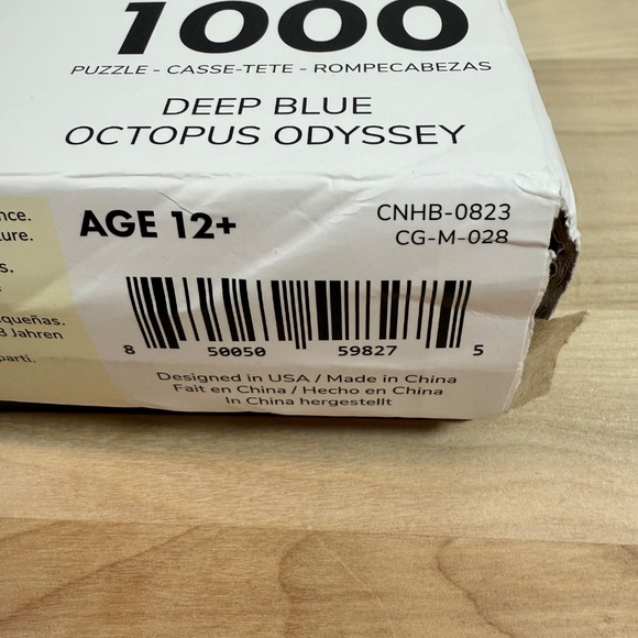 1000 Pc Jigsaw Puzzle GUC Deep Blue Octopus Odyssey - Picture 3 of 6